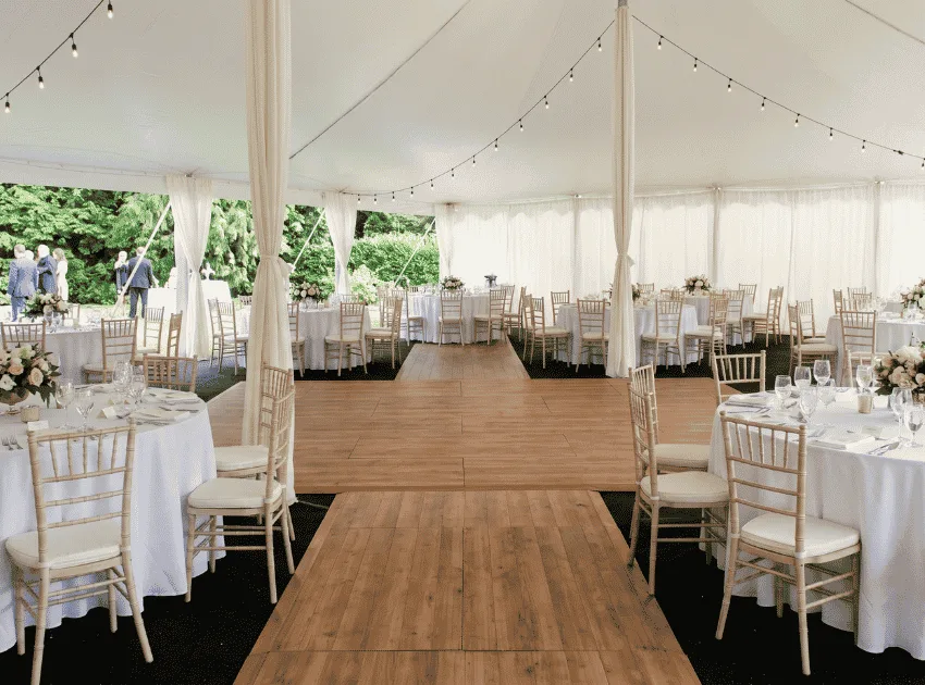 Event flooring rental for wedding