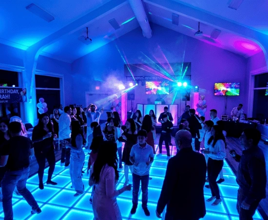 LED party lighting rental for event