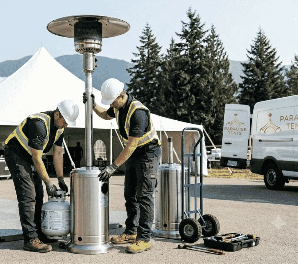 Professional heating setup and delivery